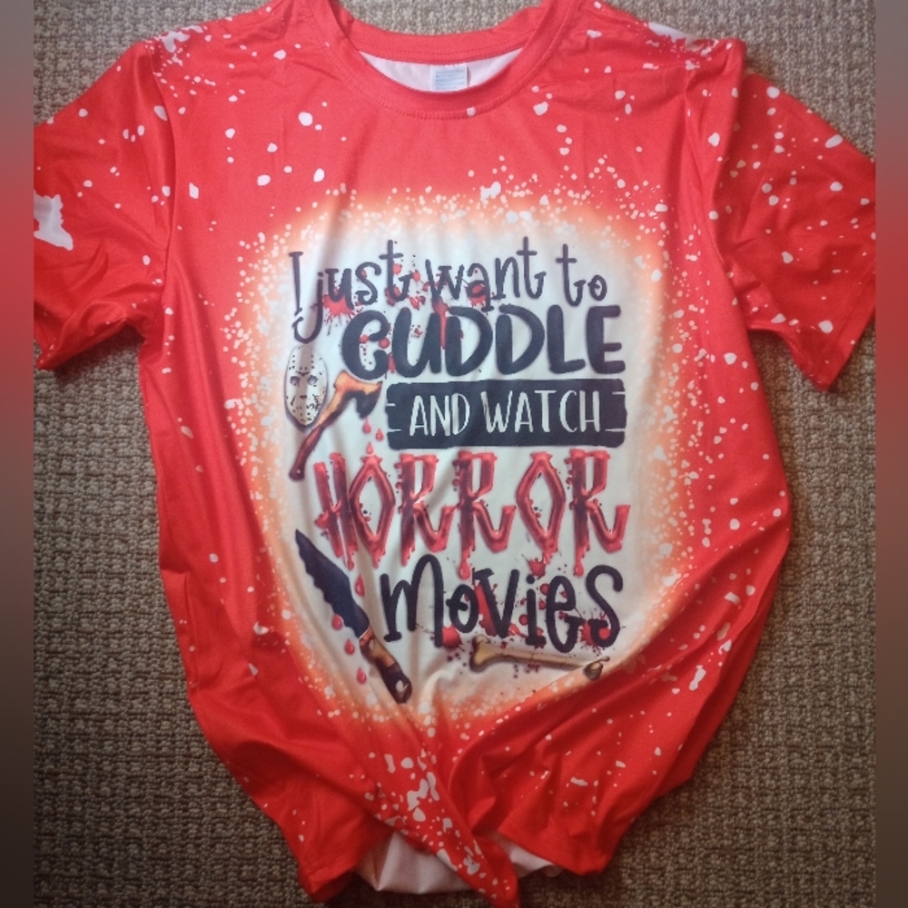 Handmade women's bleached tshirt
